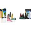 Crottendorfer - Candele di incenso giganti, 5 pezzi, misura XL, set da 2 pezzi, mix colorato e mix, made in Germany