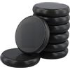PUCSIQ Set di 8 Pietre per Massaggio Hot Stone, Hot Stone Massage 8 cm, Liscia & Buona Conduttività Termica, Hot Stone Massage Kit Professionale per Spa, Nero