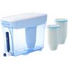 ZeroWater Kit filtro acqua 5,4 litri con 3 cartucce filtranti e dispositivo di misurazione della qualità dell'acqua, senza BPA, certificato NSF, ideale per ridurre calcare, piombo e altri metalli