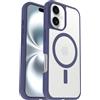 OtterBox Cover per iPhone 16 React Series MagSafe, Resistente a Shock e Cadute Fino, Cover Ultrasottile, Testata a Norme Mil-Std 810G, Trasparente/Viola, Senza Retail Package