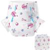 CutiePlusU Pannolini per adulti - 2 pezzi, Slip incontinenza monouso con alette per donne e uomini, massima assorbenza notturna - Baby Dream(M 71-96CM)