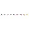 Folat 27783 Decorazione per compleanni e feste colorata - Ghirlanda di Bandierine - Stripetastic - 10 m - Articoli per feste per bambini e adulti