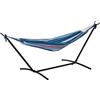 Outsunny Amaca Autoportante con Supporto, Altezza Regolabile e Borsa di Trasporto, 310x117x105 cm, Bianco | Aosom Italy
