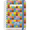 Dohe - Agenda scolastica 2025 2026 - pagina al giorno, formato A6 (12 x 17 cm), spagnolo e inglese, rilegatura a doppia spirale ed elastico, copertina rigida, 4 pagine adesive - Playmobil Unite As One