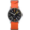 Laco Orologio sportivo Skorpion, orologio automatico, cassa in acciaio inossidabile, vetro zaffiro, impermeabile, made in Germany, cinghia