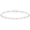 Tamaris Anklet - Elegante cavigliera in acciaio inox lucido - argento - catena regolabile fino a 25 cm - impermeabile e delicato sulla pelle