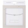 Depesche 13896.30 Bracciale in argento con ciondolo V e cuore, lunghezza variabile, regalo per amici e parenti