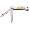 Elk Ridge Coltello Tascabile Hunter Ossa Effetto Manico, Lunghezza Chiusa cm: 7,62, elkr 1112