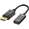 Mepsies Adattatore DisplayPort a HDMI 4K, Adattatore Unidirezionale DP 1.2 Maschio a HDMI 1.4 Femmina, Compatibile con PC TV Monitor Proiettore Computer Portatile e Altri