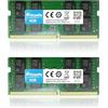 Wlizedle DDR4 2666MHz Laptop Memoria RAM 16GB Kit (2x8GB) CL19 SO-DIMM Modulo di Memoria PC4-21300 260-Pin 1.2V Non-ECC 2Rx8 Upgrade Notebook Memory per Computer Portatile, Verde