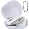 Lebakort Duro Viaggio Caso Custodia per Logitech MX Master 4 MX Master 3S MX Master 3 MX Matser 2S Mouse wireless ad alte prestazioni con scorrimento ultraveloce (Bianco)