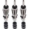 Vecys 3 Pezzi Connettore DIN Autoradio Maschio FM AM Antenna Universale per Auto Spina DIN Connettore in Rame per Cavo Coassiale di Estensione RG174
