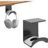SoeUyd Porta Cuffie da Scrivania, Porta Cuffie Gaming Scrivania, Universale Supporto Cuffie Poggia Reggi cuffie con Adesivo, porta Appendi Cuffie Per Scrivania per Computer, Parete, Scrivania, Ecc