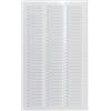 Nordborn Griglia di ventilazione in metallo, 35 x 50 cm, con rete per insetti, ventilazione (35 x 50 cm, bianco)
