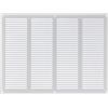 LIRAST 400x300mm Griglie D'Aerazione/Ventilazione in Metallo - Bianca Griglia D'aria con Rete Anti Insetti