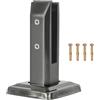 OUUTMEE 1 morsetto in vetro in acciaio inox 304, nero, supporto in vetro per scale, supporto per vetro, recinzione, piscina, vetro per corrimano, balcone, ringhiera delle scale, altezza 168 mm