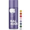 CL COSMOS LAC Vernice spray blu e viola, lucida, bombolette spray fai da te, vernice acrilica spray colorante, vernice spray per plastica, metallo, UVM. (RAL 4005 - viola blu)