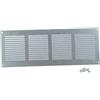 Steinberg14 Griglia di Ventilazione Rettangolare 400x150 mm - Griglie di Aerazione in Metallo Zincato - Serranda di Scarico dell'aria con Zanzariera - Copri Bocchetta Interna a Parete e a Soffitto