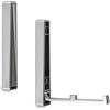 SOTECH Set da 2 x Ganci Appendiabiti Pieghevoli da Montare BARI 120 x 16 x 15 mm cromato Ganci Attaccapanni Porta-Cappotti