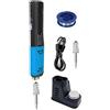 YUMILI Set di Saldatori senza Fili, Kit Saldatore Cordless a Batteria 1500 mAh, Saldatore USB, 200~450 ℃, Supporto per Saldatore, Filo di Saldatura, Pasta Saldante per Riparazioni, Pirografia e Incisione