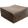 MORIGAMI Saten ser42207313 Collection, tovagliolo 40 x 40, 2 strati, piegati a 1/4, 100 Tovaglioli, 2 strati Lisa con bordo, Cioccolato