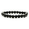 DOJA Barcelona | Bracciale Perle Shungite | 2 Pz | Sfere 8mm | Bracciali con Perle di Shungite | Pietre Dure Naturali, Pietre Energetiche, Cristalli Curativi | Pietre e Cristalli Chakra Uomo e Donna