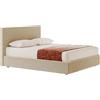 BOLZAN letto matrimoniale METROPOLITAN per materasso 170 x 200 cm con basamento H 27 cm e box contenitore - MEF27B-PVABB-SUPER