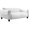 Italian Bed Linen Elegant Copri Divano Trapuntato in Microfibra Anallergica, Doubleface, Bianco/Bianco, 1 Posto