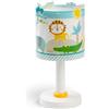 Dalber Lampada da tavolo o comodino per bambini My Little Jungle Animali Giungla, Leone, Elefante, 76011NT, G4-4W LED - Lampadina inclusa