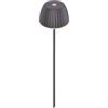 BRILONER - Riffle Mini luci da esterno, picchetto a terra, touch dimmer, funzione memoria integrata, ip44, batteria ricaricabile, luci da esterno senze corrente LED, 8.5 x 80.5 cm, antracite