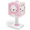 Dalber Lampada da tavolo o comodino per bambini Baby Jungle Pink animali della giungla, 63111NS, G4-4W LED - Lampadina inclusa