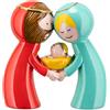 Alessi AGJ01S2 Happy Eternity Baby Due Statuine in Porcellana Decorate a Mano