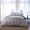 Bianca Cotton Soft Lenzuolo e Federa Piazza e Mezza, Grey, 3 unità