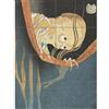 Artery8 Hokusai Kohada Koheiji 100 Fantasmi Tales Skull Painting XL Poster gigante a pannello (8 sezioni)