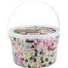 The Beadery Ultra Kandi Rave Bead Glow Secchio, Multicolore Scuro