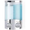 Better Living Euro Series Trio, Dispenser a Tre sezioni per Sapone e bagnoschiuma, Cromato, Plastica ABS, Chrome, 2-Chamber