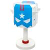 Dalber Lampada da tavolo o comodino per bambini Blue Hero Eroe, 61811N, G4-4W LED - Lampadina inclusa