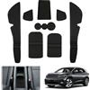 GAFAT V-W ID.4 ID.5 2021 2022 2023 Tappetini Antiscivolo in Gomma, ID4 2023 Tappetino Antiscivolo per Console Centrale, Tappetini per Cuciture Porte, Compatibili con Accessori VW ID.4 (Nero)