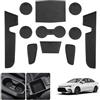 LUWU Compatibile con Toyota Corolla E210 2018-2024 2025 scatola portaoggetti antiscivolo tappetini in gomma per console centrale, tappetini antiscivolo, supporto per bicchieri MatteCorolla accessori