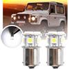 Nslumo LED Parcheggio e lampadina di posizione per 1990-2016 L/and R/over Defender 2pcs R10W R5W BA15S 1156 Auto Sidelight Lampada Luce di parcheggio in città Lampada di gioco DRL