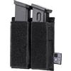 OneTigris Magazin tasche Pistol Mag Pouch MOLLE con custodia da 1/2 Mag per M1911 / 92F / GLOCK (Nero - Doppel Pistole)
