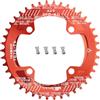 CYSKY Corona per Bici 104 BCD 40 42 44 46 48 50 52 Denti Monocorona Stretta e Larga con Bulloni per Pignoni per Bici da Corsa, Bicicletta da Montagna, MTB, Ebike, Gravel (Rosso, 48 Denti)