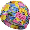 DJC BOUTIQUE Cuffia da nuoto per chemioterapia contro la perdita di capelli, cappello turbante turbante da nuoto copertura per donne (fiori tropicali vivaci)