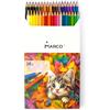 MARCO Matite colorate 36 colori per adulti e bambini - Set di matite colorate pre-appuntite e infrangibili, alta qualità per disegnare, dipingere e arte