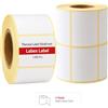 labex label Etichette termiche 50x40 mm su rotolo - Etichette Adesive Prodotti Senza Nastro - 3 rotoli 3000 etichette - Senza nastro - TSC Godex compatibili - Labex Label