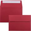 FarbenFroh by GUSTAV NEUSER 25x buste rosa rosso formato DIN C6 11,4 x 16,2 cm - Adesive - Buste senza finestra - Natale, biglietti d'auguri e inviti - Per carta A6 e A4