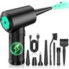 ZARM DUST 140000RPM Power Display specchio per bicicletta girevole a 360 gradi, materiale ABS ecologico e durevole, supporto universale per manubrio