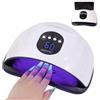 Aokitec Lampada UV LED Unghie con supporto per telefono, Fornetto Unghie Luce UV Unghie UV Lamp Nails per smalti semipermanenti |Sensore automatico| Opzione a bassa temperatura 99s| Manicure &Pedicure