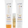 GK Hair Global Keratin Shampoo idratante e balsamo, 100 ml, con olio di argan, 10 ml, per capelli secchi, danneggiati, riparati e crespi, senza solfati, senza parabeni