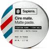 Sapiens Cera Capelli Uomo Tenuta Forte Effetto Opaco, 95% Naturale Argilla & Zucchero, Pasta Modellante Invisibile, Ideale per Viaggi & Sport, 80ml
